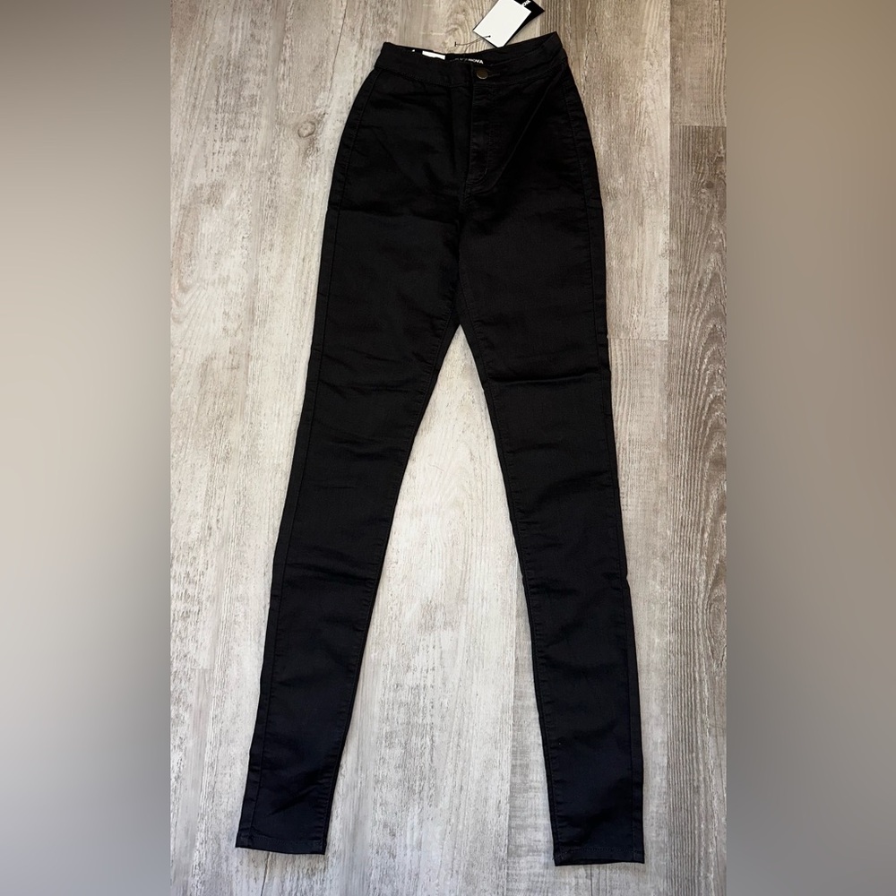 Fashion nova super high waist denim skinnies size 1